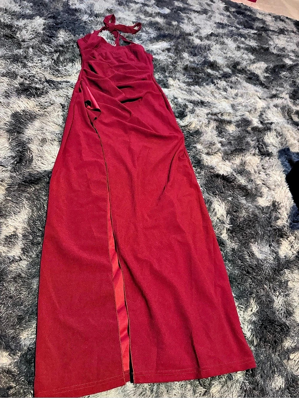 Red Maxi Dress Size Medium Like New